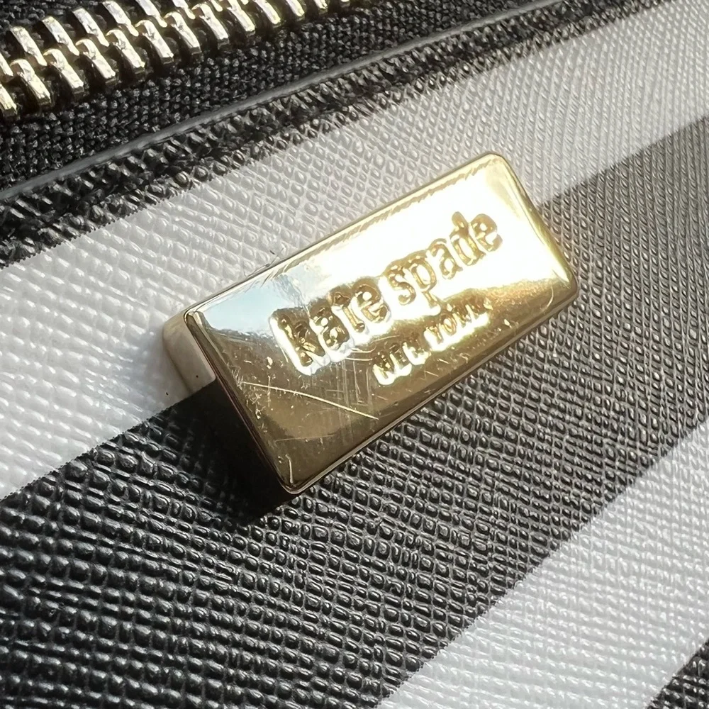 Kate Spade Shore Street Sailing Stripe Tinie Wristlet Black Multi - Picture 10 of 10